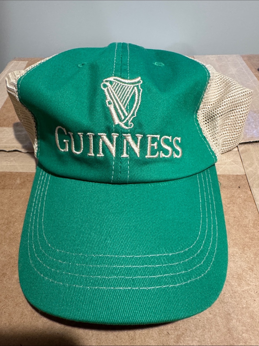 Guinness Teal Front Cap with Cream Mesh